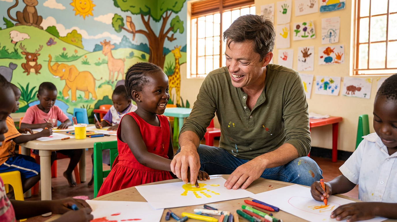 Orphanage visit — Africa