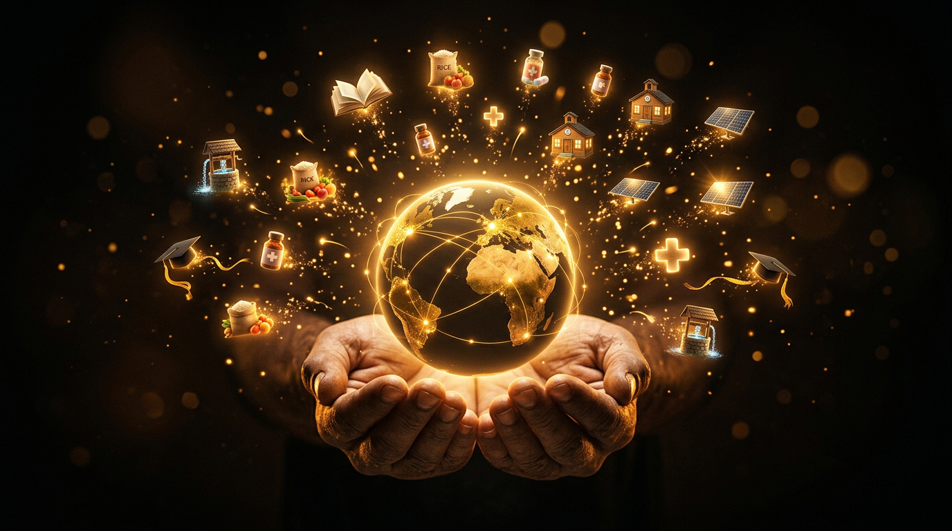 Global giving — symbolic